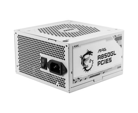 Блок питания MSI 850W (MAG A850GL PCIE5 WHITE), изображение 3 Блок питания MSI 850W (MAG A850GL PCIE5 WHITE), изображение 3