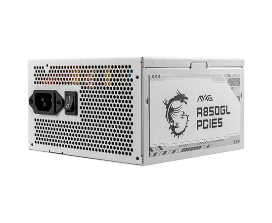 Блок питания MSI 850W (MAG A850GL PCIE5 WHITE), изображение 4 Блок питания MSI 850W (MAG A850GL PCIE5 WHITE), изображение 4