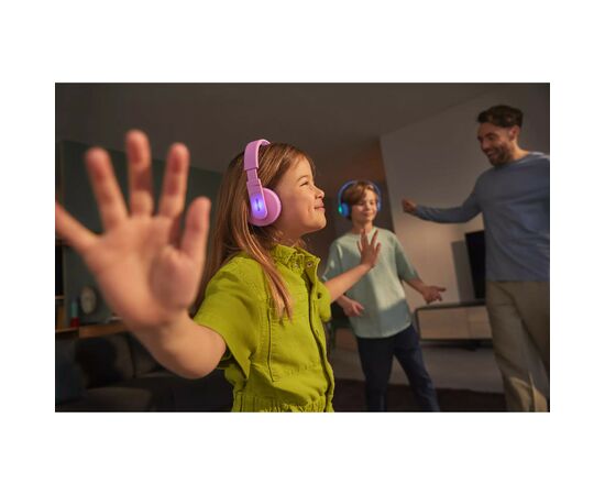 Наушники Philips Kids TAK4206 On-ear Colored light panels Wireless Pink (TAK4206PK/00), изображение 4 Наушники Philips Kids TAK4206 On-ear Colored light panels Wireless Pink (TAK4206PK/00), изображение 4