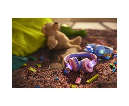 Наушники Philips Kids TAK4206 On-ear Colored light panels Wireless Pink (TAK4206PK/00), изображение 6 Наушники Philips Kids TAK4206 On-ear Colored light panels Wireless Pink (TAK4206PK/00), изображение 6