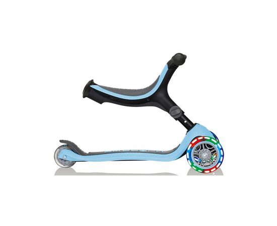 Самокат Globber Go Up Foldable Plus Lights пастельно-синій (743-200), зображення 10 Самокат Globber Go Up Foldable Plus Lights пастельно-синій (743-200), зображення 10