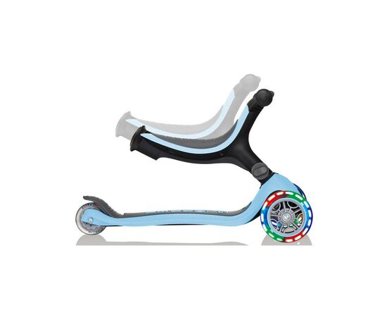 Самокат Globber Go Up Foldable Plus Lights пастельно-синій (743-200), зображення 11 Самокат Globber Go Up Foldable Plus Lights пастельно-синій (743-200), зображення 11