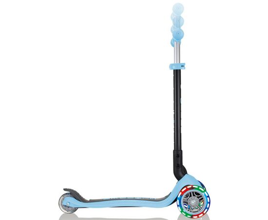 Самокат Globber Go Up Foldable Plus Lights пастельно-синій (743-200), зображення 5 Самокат Globber Go Up Foldable Plus Lights пастельно-синій (743-200), зображення 5