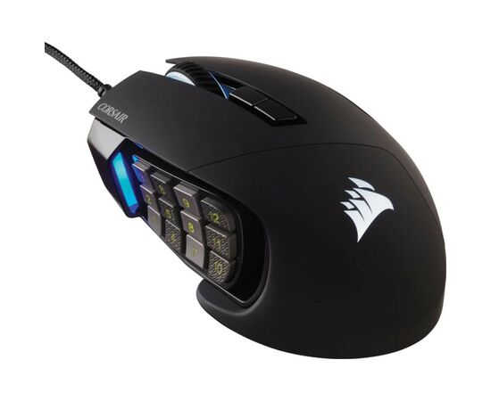 Мышка Corsair Scimitar RGB Elite USB Black (CH-9304211-EU), изображение 2 Мышка Corsair Scimitar RGB Elite USB Black (CH-9304211-EU), изображение 2