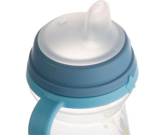 Поильник-непроливайка Canpol babies Bonjour Paris с силиконовым носиком FirstCup 250 мл Голубая (56/613_blu), изображение 3 Поильник-непроливайка Canpol babies Bonjour Paris с силиконовым носиком FirstCup 250 мл Голубая (56/613_blu), изображение 3