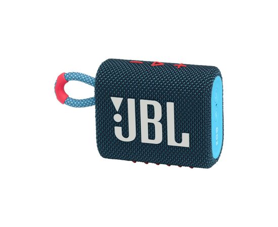 Акустическая система JBL Go 3 Blue Coral (JBLGO3BLUP), изображение 2 Акустическая система JBL Go 3 Blue Coral (JBLGO3BLUP), изображение 2
