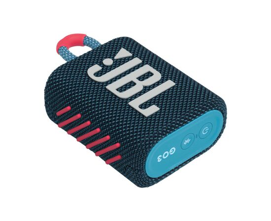 Акустическая система JBL Go 3 Blue Coral (JBLGO3BLUP), изображение 8 Акустическая система JBL Go 3 Blue Coral (JBLGO3BLUP), изображение 8