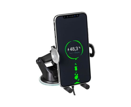 Универсальный автодержатель Gelius Pro Wally 3 Automatic WC-002 10W (Wireless Charger) Black (00000082798), изображение 9 Универсальный автодержатель Gelius Pro Wally 3 Automatic WC-002 10W (Wireless Charger) Black (00000082798), изображение 9