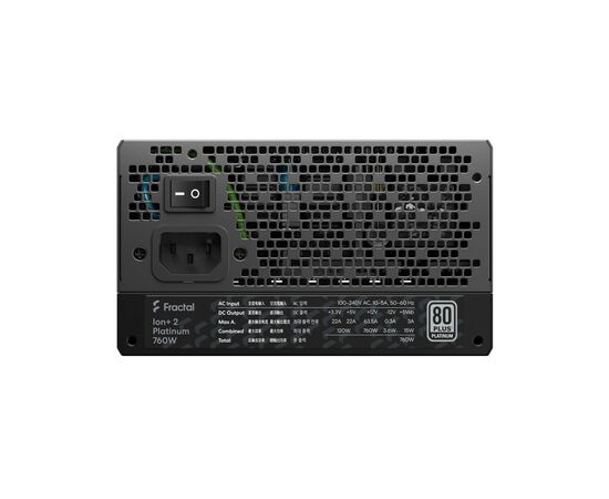 Блок питания Fractal Design 760W Ion + 2 Platinum (FD-P-IA2P-760-EU), изображение 7 Блок питания Fractal Design 760W Ion + 2 Platinum (FD-P-IA2P-760-EU), изображение 7