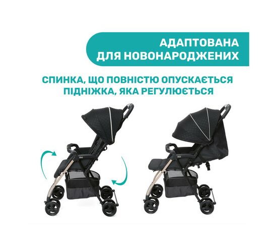 Коляска Chicco Ohlala 3 Black Re-Lux (79733.56), изображение 6 Коляска Chicco Ohlala 3 Black Re-Lux (79733.56), изображение 6
