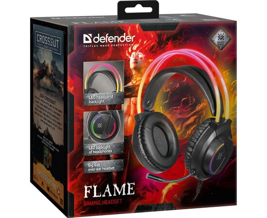 Навушники Defender Flame RGB Black (64555), зображення 10