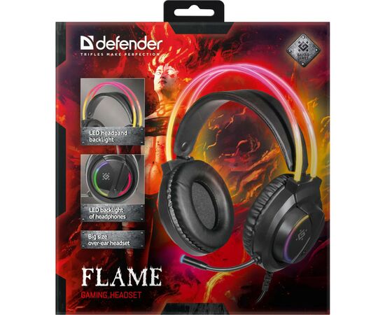Навушники Defender Flame RGB Black (64555), зображення 11