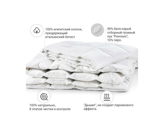 Одеяло MirSon пуховое Raffaello 053 зима+ 200x220 см (2200000018168), изображение 2 Одеяло MirSon пуховое Raffaello 053 зима+ 200x220 см (2200000018168), изображение 2