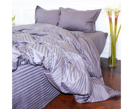 Постільна білизна MirSon Satin 30-0011Gray 160х220 Сімейний (2200005251591), зображення 2