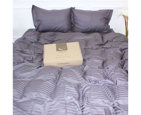 Постільна білизна MirSon Satin 30-0011Gray 160х220 Сімейний (2200005251591), зображення 6