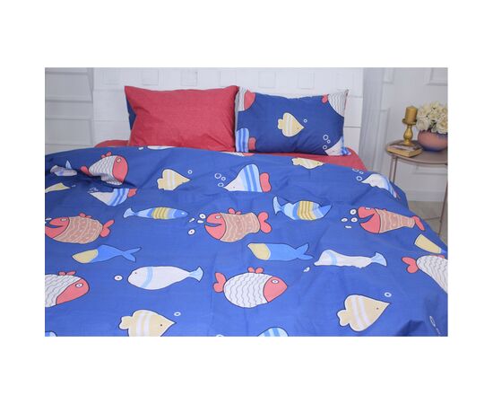 Постельное белье MirSon Бязь Ranforce Elite 17-0466 Fish are fabulous Двуспальный (2200004672281)