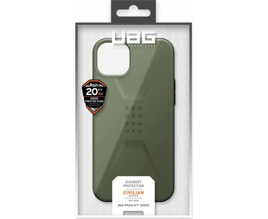 Чехол для моб. телефона Uag Apple iPhone 14 Plus Civilian, Olive (114041117272), изображение 11