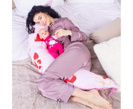 Подушка MirSon для беременных и кормления №8306 Print Line 17-0078 Kristina Бязь 30х170х20 см (2200006200314), изображение 4 Подушка MirSon для беременных и кормления №8306 Print Line 17-0078 Kristina Бязь 30х170х20 см (2200006200314), изображение 4