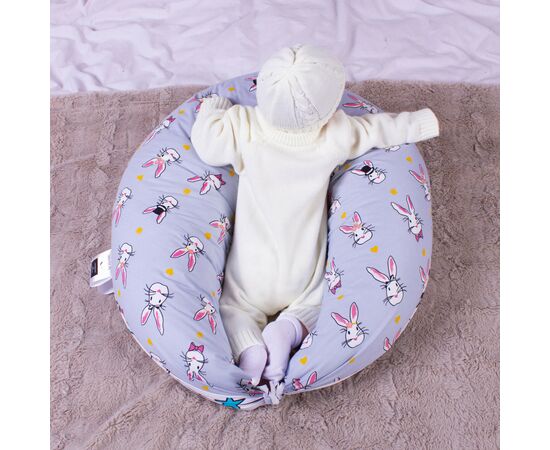 Подушка MirSon для беременных и кормления №8310 Print Line 17-0527 Bunnies Бязь 30х170х20 см (2200006200352), изображение 9 Подушка MirSon для беременных и кормления №8310 Print Line 17-0527 Bunnies Бязь 30х170х20 см (2200006200352), изображение 9