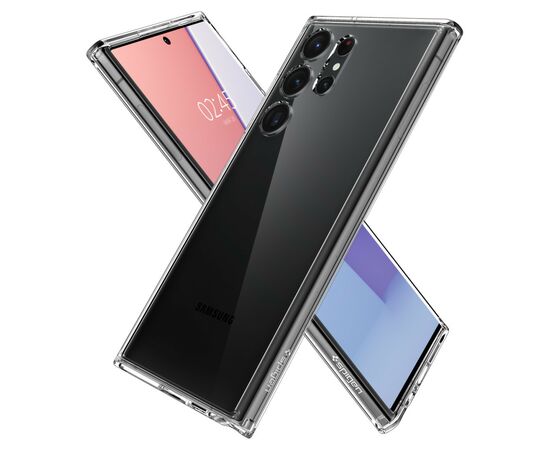 Чехол для моб. телефона Spigen Samsung Galaxy S23 Ultra Ultra Hybrid, Crystal Clear (ACS05617), изображение 12 Чехол для моб. телефона Spigen Samsung Galaxy S23 Ultra Ultra Hybrid, Crystal Clear (ACS05617), изображение 12