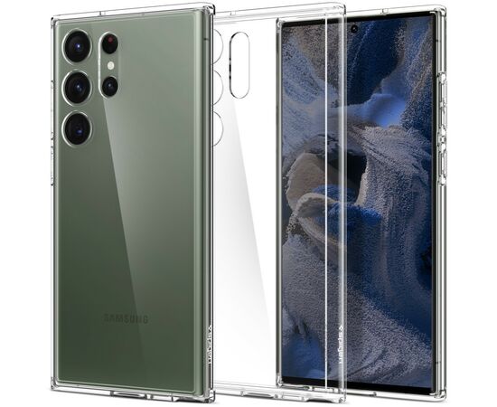 Чехол для моб. телефона Spigen Samsung Galaxy S23 Ultra Ultra Hybrid, Crystal Clear (ACS05617), изображение 4 Чехол для моб. телефона Spigen Samsung Galaxy S23 Ultra Ultra Hybrid, Crystal Clear (ACS05617), изображение 4