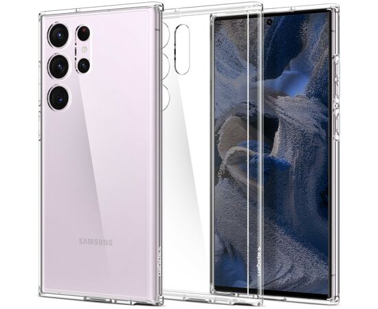 Чехол для моб. телефона Spigen Samsung Galaxy S23 Ultra Ultra Hybrid, Crystal Clear (ACS05617), изображение 5 Чехол для моб. телефона Spigen Samsung Galaxy S23 Ultra Ultra Hybrid, Crystal Clear (ACS05617), изображение 5
