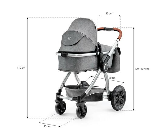 Коляска Kinderkraft 3 в 1 Veo Gray (KKWVEOGRY30000) (5902533910656), изображение 10 Коляска Kinderkraft 3 в 1 Veo Gray (KKWVEOGRY30000) (5902533910656), изображение 10