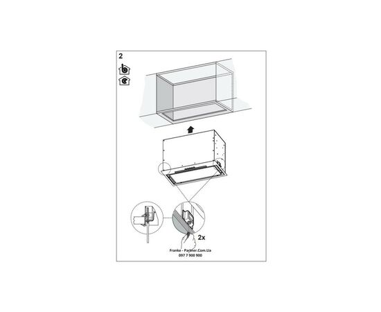 Вытяжка кухонная Franke Box Flush EVO FBFE BK MATT A70 (305.0665.365), изображение 12 Вытяжка кухонная Franke Box Flush EVO FBFE BK MATT A70 (305.0665.365), изображение 12