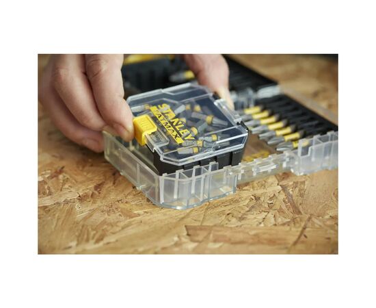 Набор бит Stanley FatMax, Torx, T10, T15, T20, T25, T30, Т40, L= 50 мм, 10 шт, кейс (STA88566), изображение 4 Набор бит Stanley FatMax, Torx, T10, T15, T20, T25, T30, Т40, L= 50 мм, 10 шт, кейс (STA88566), изображение 4