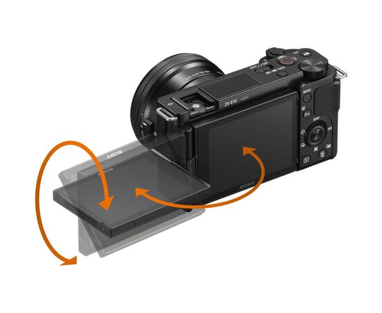 Цифровий фотоапарат Sony Alpha ZV-E10 kit 16-50mm Black (ZVE10LB.CEC), зображення 10 Цифровий фотоапарат Sony Alpha ZV-E10 kit 16-50mm Black (ZVE10LB.CEC), зображення 10