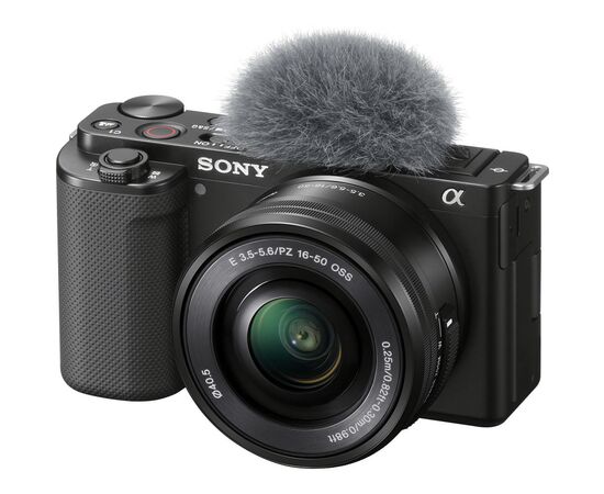 Цифровий фотоапарат Sony Alpha ZV-E10 kit 16-50mm Black (ZVE10LB.CEC), зображення 2 Цифровий фотоапарат Sony Alpha ZV-E10 kit 16-50mm Black (ZVE10LB.CEC), зображення 2