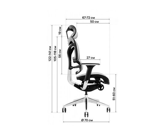 Офисное кресло GT Racer X-702 Gray (X-702 Gray (W-70)), изображение 11 Офисное кресло GT Racer X-702 Gray (X-702 Gray (W-70)), изображение 11