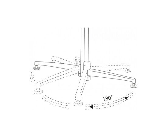 Флипчарт Magnetoplan Evo модерационная мобильная складная 1200x1500 синяя (1151303), изображение 7