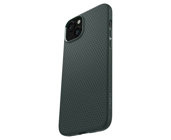 Чехол для мобильного телефона Spigen Apple iPhone 15 Plus Liquid Air Abyss Green (ACS06652), изображение 3 Чехол для мобильного телефона Spigen Apple iPhone 15 Plus Liquid Air Abyss Green (ACS06652), изображение 3