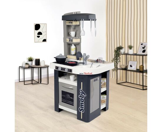Игровой набор Smoby Интерактивная кухня Тефаль Студио Френч с аксессуарами Графитовая (311056), изображение 8 Игровой набор Smoby Интерактивная кухня Тефаль Студио Френч с аксессуарами Графитовая (311056), изображение 8