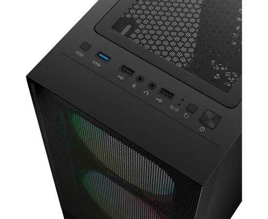 Корпус Logic concept ARYA MESH+GLASS ARGB fans 2x140mm+1x120mm BLACK (AT-ARYA-10-000000-0002), зображення 10 Корпус Logic concept ARYA MESH+GLASS ARGB fans 2x140mm+1x120mm BLACK (AT-ARYA-10-000000-0002), зображення 10