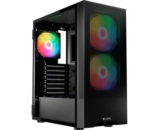 Корпус Logic concept ARYA MESH+GLASS ARGB fans 2x140mm+1x120mm BLACK (AT-ARYA-10-000000-0002)