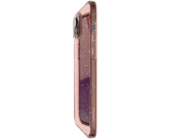 Чехол для мобильного телефона Spigen Apple iPhone 15 Liquid Crystal Glitter Rose Quartz (ACS06789), изображение 4 Чехол для мобильного телефона Spigen Apple iPhone 15 Liquid Crystal Glitter Rose Quartz (ACS06789), изображение 4