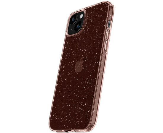 Чехол для мобильного телефона Spigen Apple iPhone 15 Liquid Crystal Glitter Rose Quartz (ACS06789), изображение 6 Чехол для мобильного телефона Spigen Apple iPhone 15 Liquid Crystal Glitter Rose Quartz (ACS06789), изображение 6