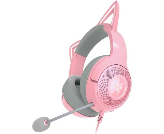 Наушники Razer Kraken Kitty V2 Quartz (RZ04-04730200-R3M1), изображение 2 Наушники Razer Kraken Kitty V2 Quartz (RZ04-04730200-R3M1), изображение 2