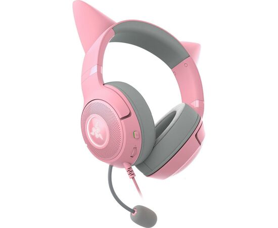 Наушники Razer Kraken Kitty V2 Quartz (RZ04-04730200-R3M1), изображение 5 Наушники Razer Kraken Kitty V2 Quartz (RZ04-04730200-R3M1), изображение 5