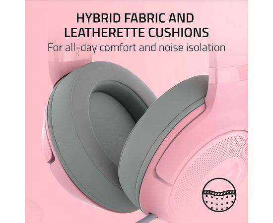 Наушники Razer Kraken Kitty V2 Quartz (RZ04-04730200-R3M1), изображение 7 Наушники Razer Kraken Kitty V2 Quartz (RZ04-04730200-R3M1), изображение 7