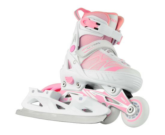 Роликові ковзани Action 2 в 1 Riply Рожеві 33-36 (153B5/2IN1PINK33-36), зображення 3 Роликові ковзани Action 2 в 1 Riply Рожеві 33-36 (153B5/2IN1PINK33-36), зображення 3