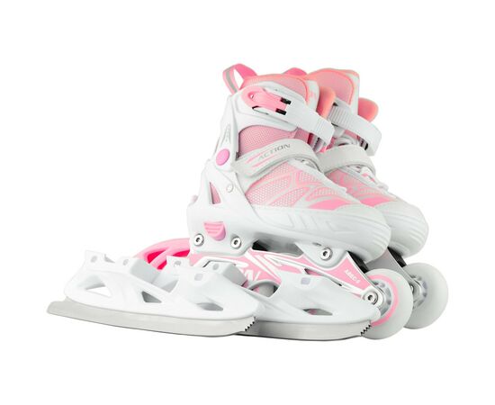 Роликовые коньки Action 2 в 1 Riply Рожеві 33-36 (153B5/2IN1PINK33-36)