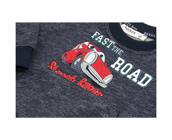 Набор детской одежды Breeze "Fast the road" (9527-74B-blue), изображение 9 Набор детской одежды Breeze "Fast the road" (9527-74B-blue), изображение 9