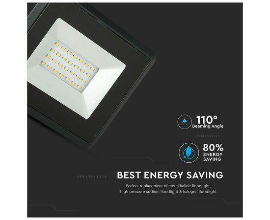 Прожектор V-TAC LED 20W, SKU-5946, E-series, 230V, 3000К (3800157625395), изображение 10 Прожектор V-TAC LED 20W, SKU-5946, E-series, 230V, 3000К (3800157625395), изображение 10