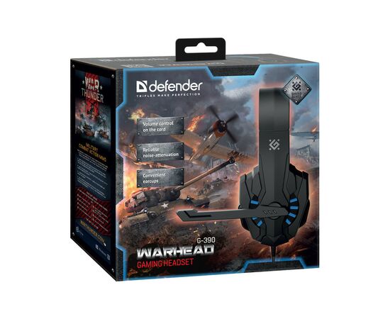Навушники Defender Warhead G-390 Black-Blue (64038), зображення 11 Навушники Defender Warhead G-390 Black-Blue (64038), зображення 11