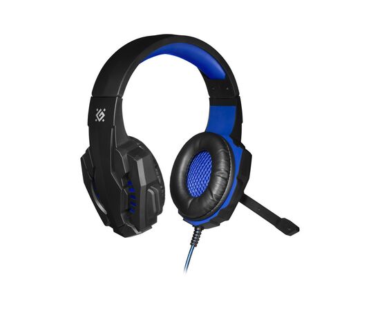 Навушники Defender Warhead G-390 Black-Blue (64038), зображення 2 Навушники Defender Warhead G-390 Black-Blue (64038), зображення 2