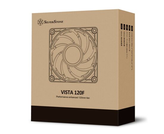 Кулер для корпуса Silver Stone Vista VS120B-F (SST-VS120B-F), изображение 11 Кулер для корпуса Silver Stone Vista VS120B-F (SST-VS120B-F), изображение 11