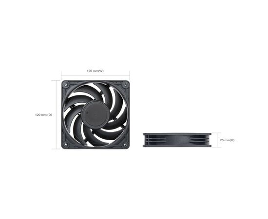 Кулер для корпуса Silver Stone Vista VS120B-F (SST-VS120B-F), изображение 9 Кулер для корпуса Silver Stone Vista VS120B-F (SST-VS120B-F), изображение 9